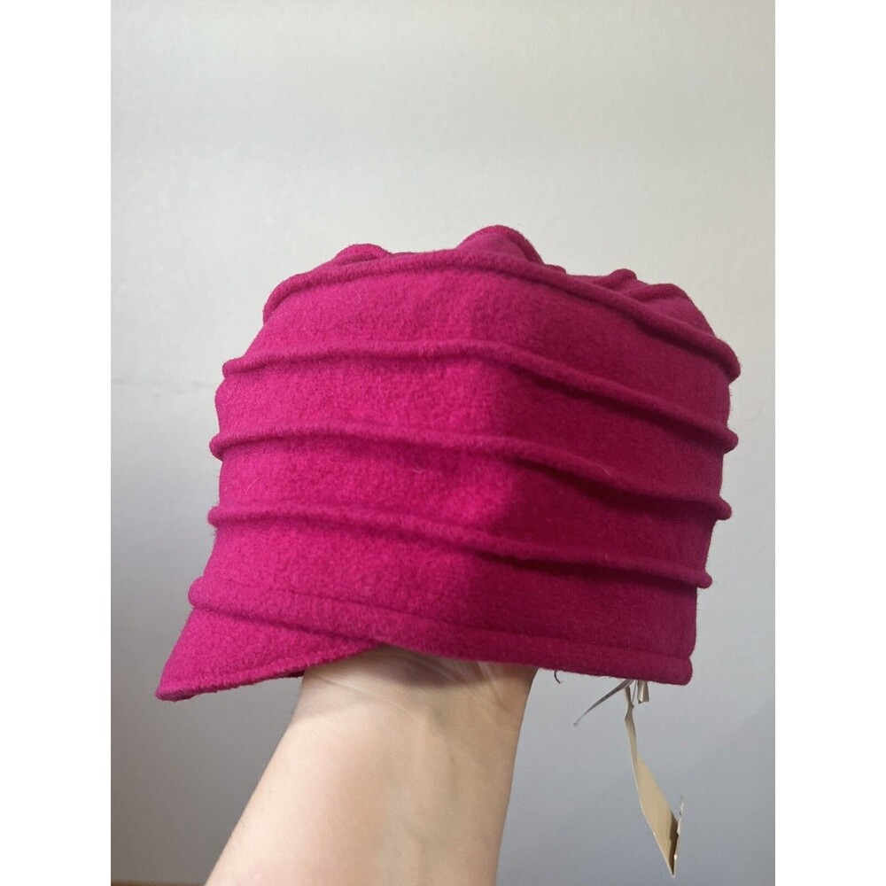 Womens 100% Wool Cap Beret  1920s Winter Beanie Cloche Bucket Hat ( G)